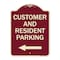 Signmission Reserved Parking Customer and Visitor Parking Heavy-Gauge Aluminum Sign, 24" x 18", BU-1824-23053 A-DES-BU-1824-23053 - alternate 1